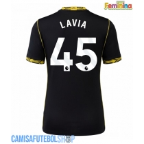 Camisa de time de futebol Chelsea Romeo Lavia #45 Replicas 2º Equipamento Feminina 2026-27 Manga Curta